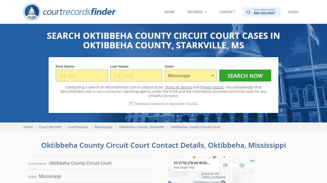 Oktibbeha County Circuit Court Case Search - RecordsFinder